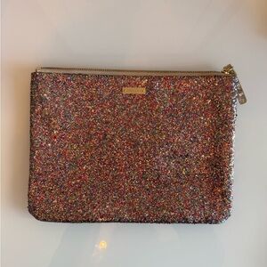 Kate Spade Multicolor Glitter Clutch